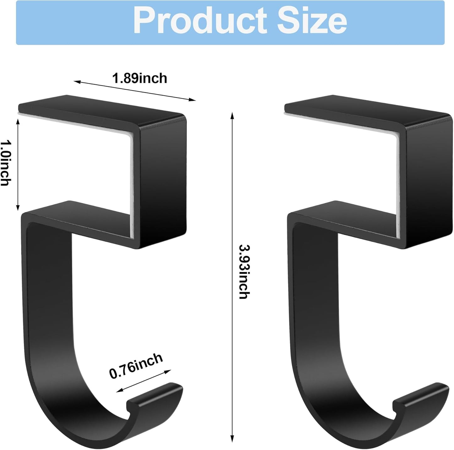 2PCS Purse Hook for Table - Heavy Duty Purse Hanger for Table High-Strength Alloy Materials Purse Holder for Desk Can Hook Bags, Umbrellas, Keys, Cups and Headphone