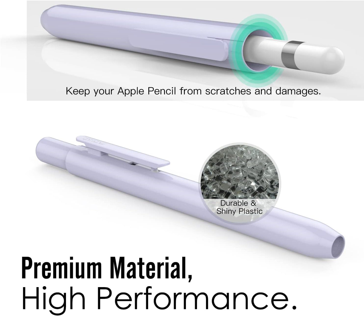 MoKo Holder Case for Apple Pencil 1st Generation, Retractable Apple Pencil 1st Case Protective iPad Pencil Sleeve Skin Cover with Sturdy Clip, Pink