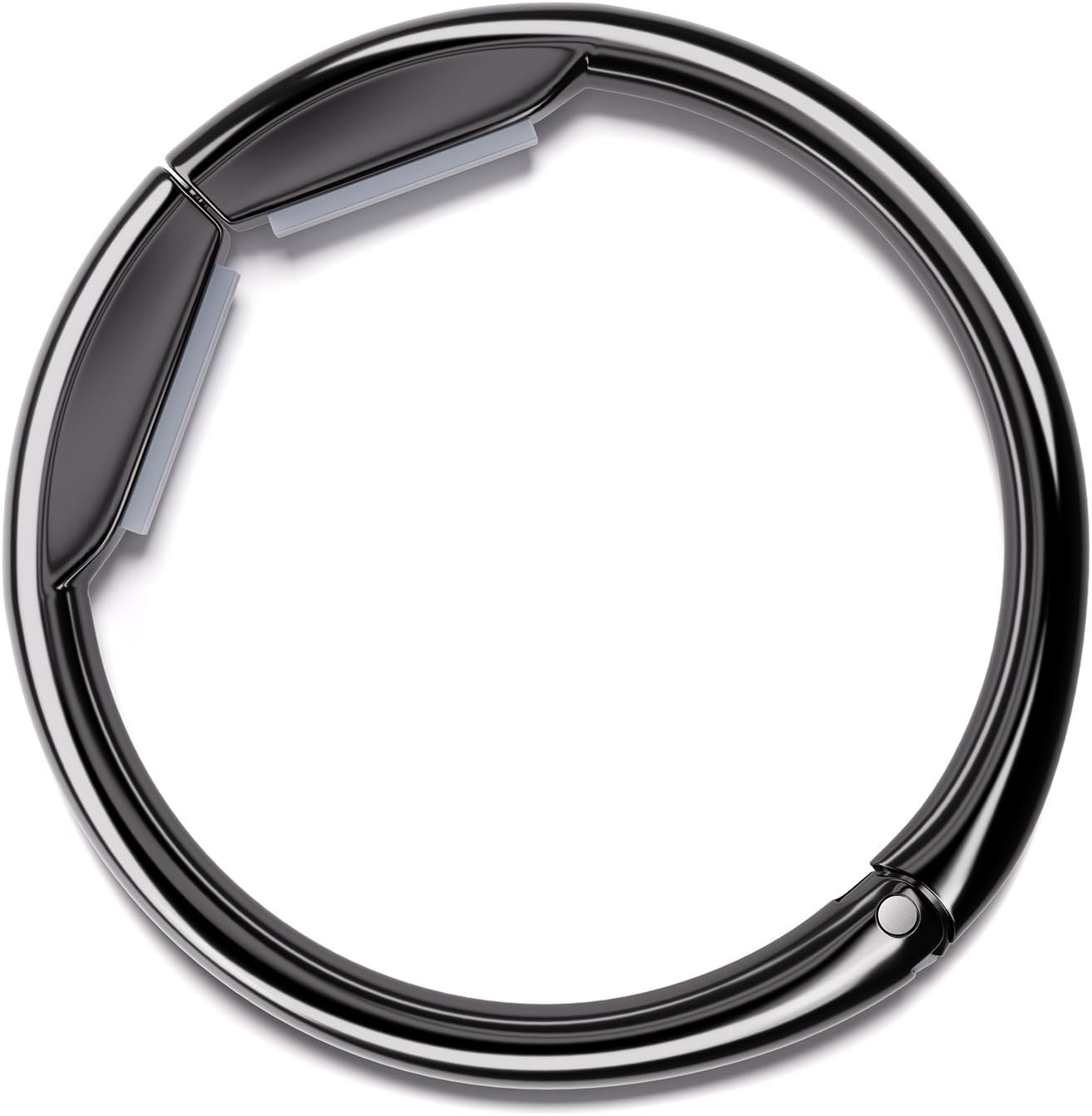 Bathway Purse Hook for Table - Upgraded Snap-On Closure Design Bag Hanger - Heavy Duty Handbag Holder Holds 33 lbs - Portable Desk Hook for Purses, Bags, Backpacks in Restaurant, Office, Car (Black)