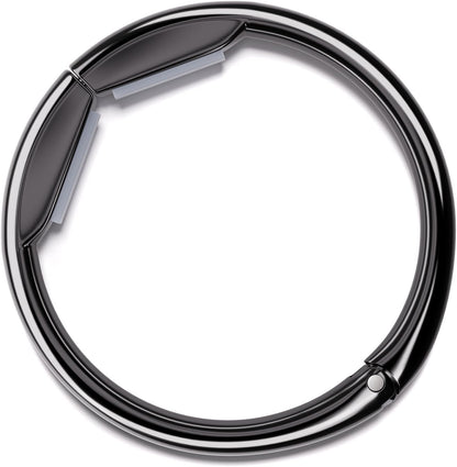 Bathway Purse Hook for Table - Upgraded Snap-On Closure Design Bag Hanger - Heavy Duty Handbag Holder Holds 33 lbs - Portable Desk Hook for Purses, Bags, Backpacks in Restaurant, Office, Car (Black)