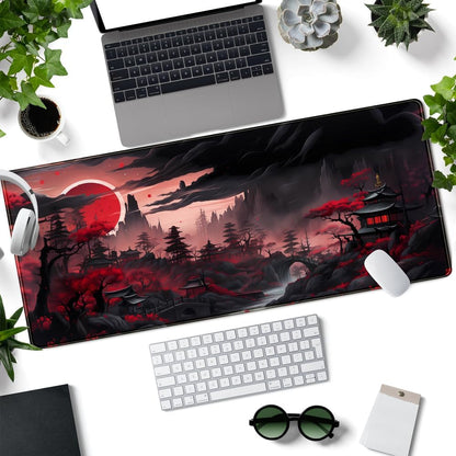 World Map Desk Mat Historical World Map Desk Pad Extra Large Computer Mouse Pad XL Black Topographic Mousepad Keyboard Pad for Desk Gaming Computer Laptop Office Non-Slip Desk Pad 31.5x11.8 in