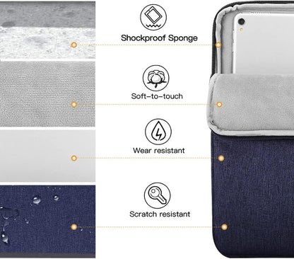 TiMOVO 9-11" Tablet Sleeve Bag for iPad 11-inch A16 2025, iPad 10.9"/10.2"| Air 11 Inch/5th/4th Gen. 10.9", Galaxy Tab A9+/A11Plus 11", Protective Bag Fit Smart Keyboard, Dusty Blue