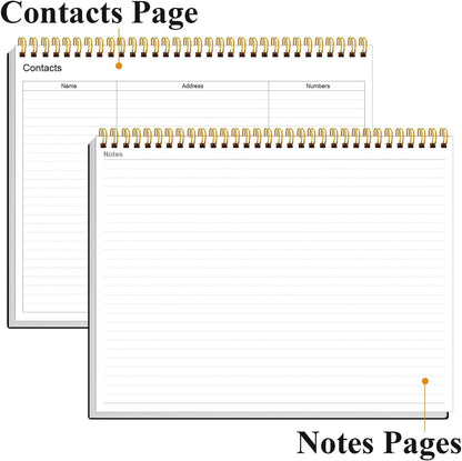Weekly Productivity Planner - 8.5" x 11" Dashboard Desk Notepad Has 6 Focus Areas to List Tasks for Goals, Projects, Clients, Academic or Meal-Organize Your Daily Work Efficiently, 54 Weeks, Green