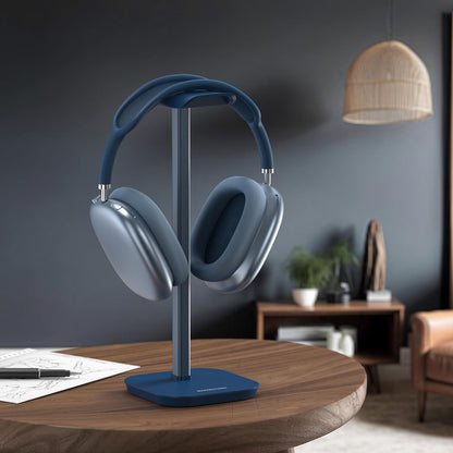 Headphone Stand, Desktop Headset Holder Heavy Base Desk Earphone Stand Aluminum Gaming Headset Hanger Rack Compatible with AirPods Max, AirPods Pro, Sony, Beats, Bose, Razer (White)