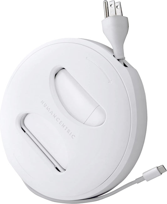 HumanCentric Cord Winder for MacBook Charger Organizer, Cable Reel for MacBook Chargers, Travel Charging Case for 60W, 61W, 67W USB-C and MagSafe, Apple MacBook Pro and Air Cord Storage, Large