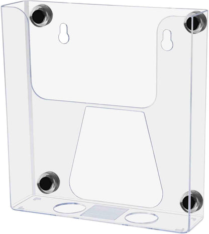 Marketing Holders 6 Pack Suction Cup Brochure Holder Holds 6 Inch Wide Literature Window or Glass Wall Mount Display Indoor Graphic Images Amenity Flyers or Reference Sheet Racks