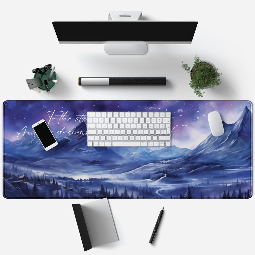 World Map Desk Mat Historical World Map Desk Pad Extra Large Computer Mouse Pad XL Black Topographic Mousepad Keyboard Pad for Desk Gaming Computer Laptop Office Non-Slip Desk Pad 31.5x11.8 in