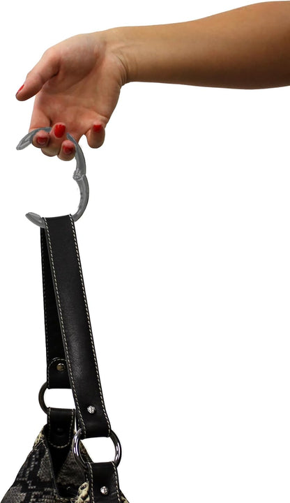 Clipa Bag Hanger - The Ring that Opens Into a Hook, Closes Automatically | Hangs Almost Anywhere in Just 1/2" of Space | Holds 33 lbs | 9 Styles | 3 yr Warranty