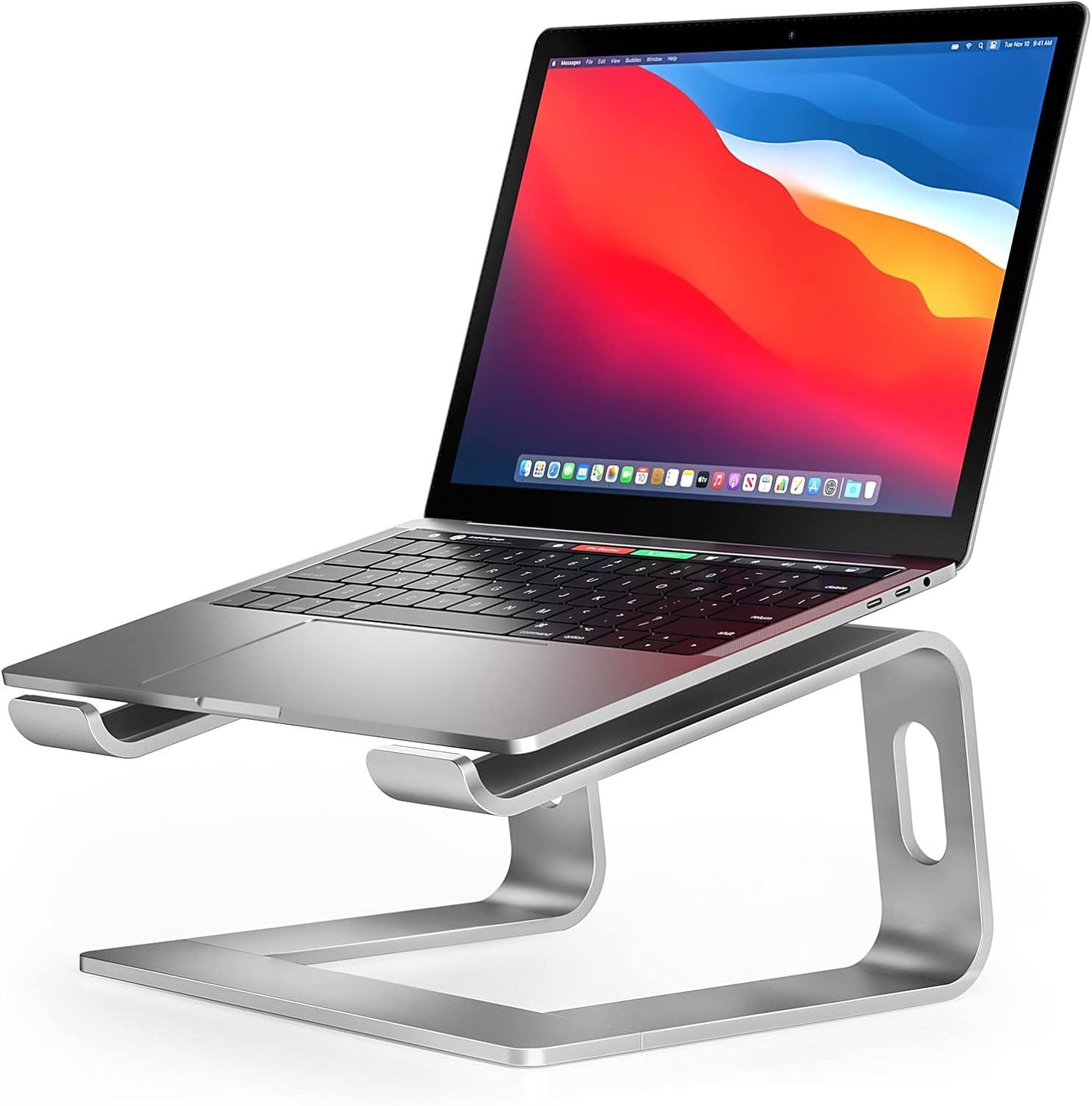 Nulaxy All-Aluminum Laptop Stand for Desk, Ergonomic Detachable Ventilated Cooling Computer Riser, Anti-Slip Design Notebook Holder Compatible with All 10-16" Laptops (MacBook, Dell XPS, HP, Lenovo)