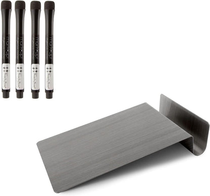 Three by Three Seattle 5.5 x 9 Inch to.do Dry Erase Board with Marker for Memos, Lists, and More in Office, Home, Classroom, and Event Spaces (White)