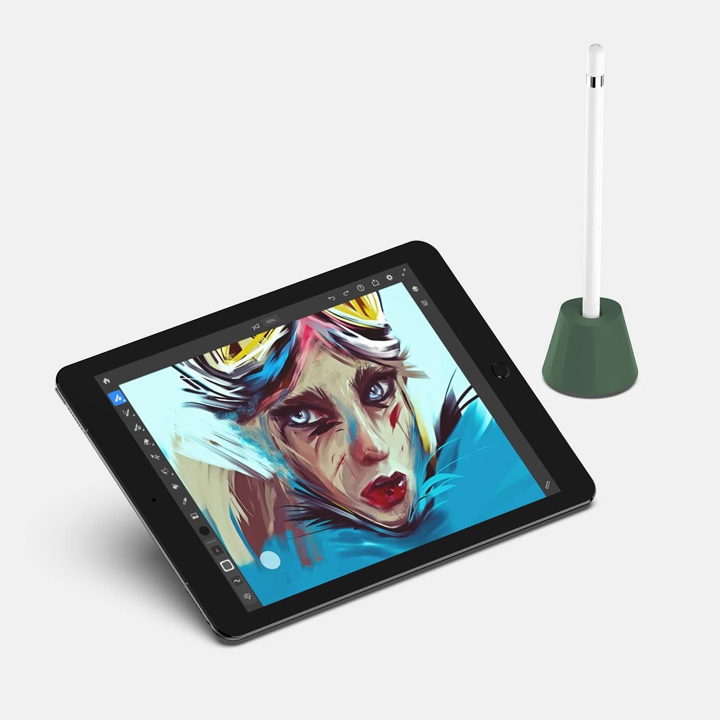 UPPERCASE Designs NimbleStand Vertical Stand Compatible with Apple Pencil with/without Sleeve or Grip (Onyx Black)
