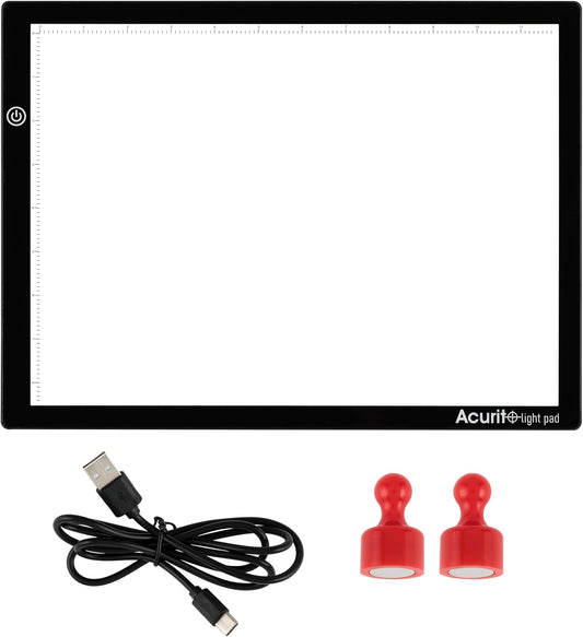 Acurit Artist LED Light Up Tracing Pad, for Tattoo Drawing, Streaming, Sketching, Animation, Stenciling