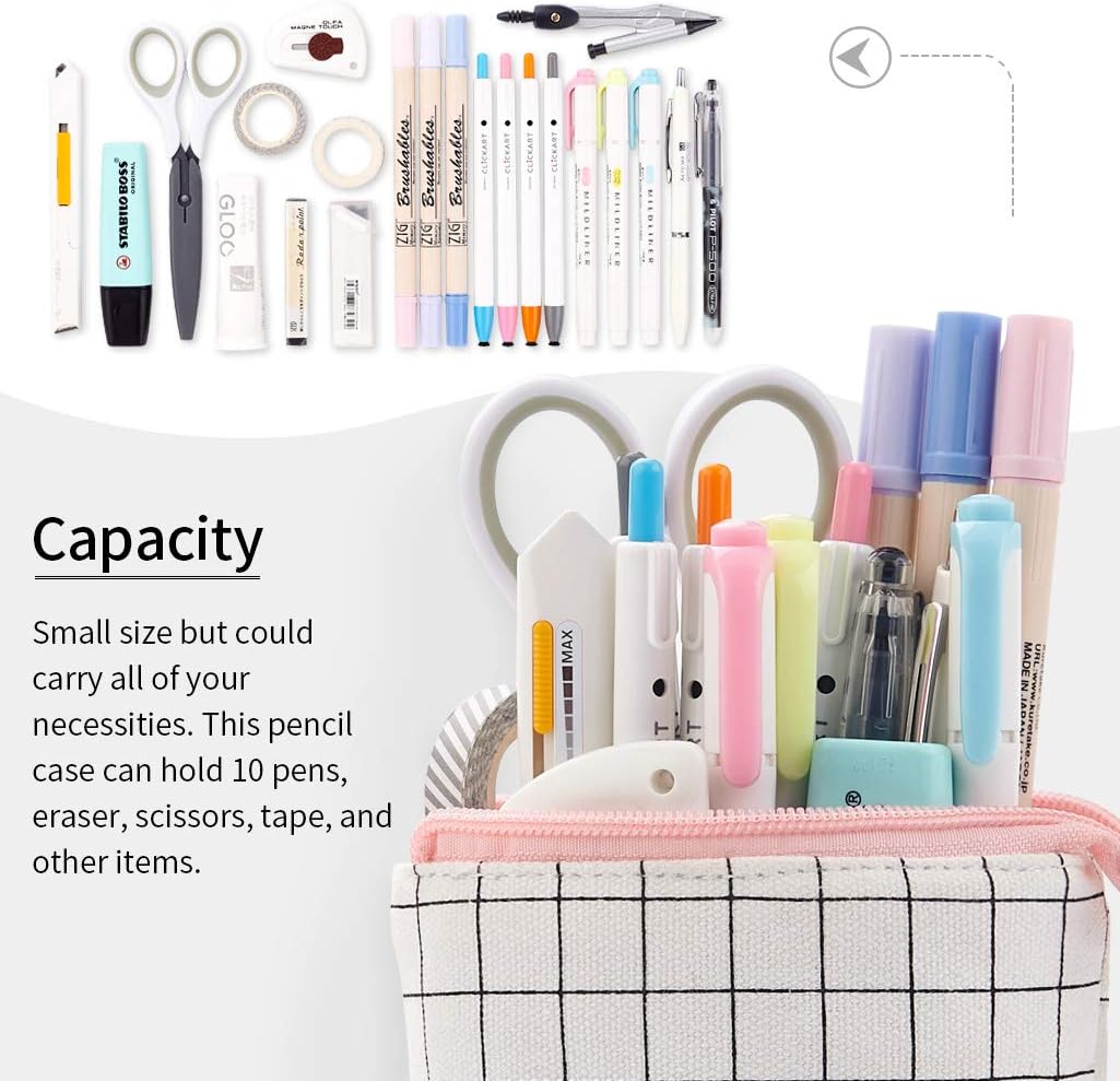 EASTHILL Big Capacity Pencil Pen Case Pouch Box Organizer Large Storage for Bullet Journal