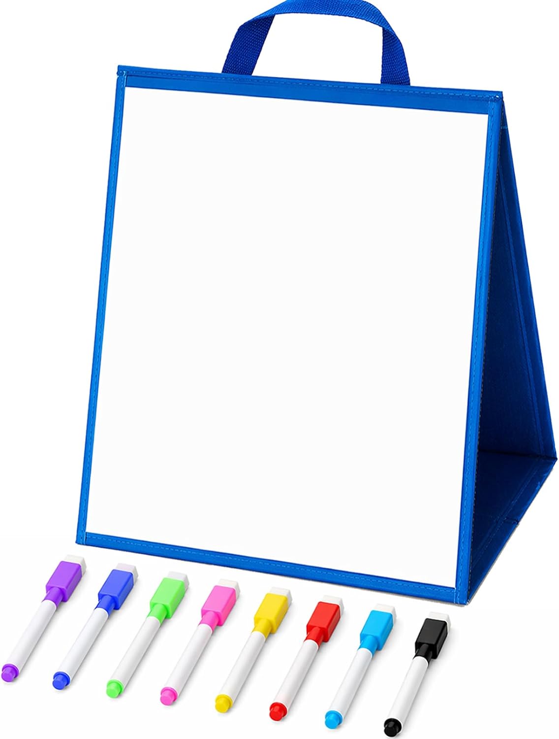 Tabletop Whiteboard Dry Erase Easel Foldable Portable Standing Whiteboard Dry Erase Board Magnetic for Teachers Office Teaching Supplies