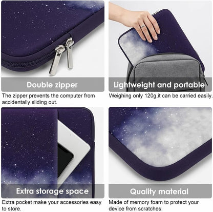 Laptop Sleeve for MacBook Neo/Air/Pro 13 inches A18/M5/M4/M3/M2/M1 Chip 2026-2020 A3404 A3449 A3240 A3113 with 2 Pockets Tablet Bag Case Accessories (Bright Pink)