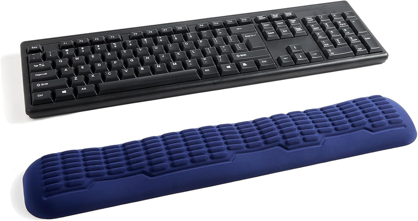 UnivoColors Ergonomic Mouse Wrist Rest,Latest 3.0 Wave Curve Design,High-Resilience Memory Foam Non-Slip Base,Reduces Wrist Fatigue,Ideal for Office Gaming & Long Hours of Use(Black)