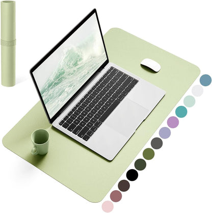 YSAGi Non-Slip Leather Desk Pad, Waterproof Laptop Computer Desk Keyboard Mat, Table Protector Blotter Mat, Large Mouse Pad for Office/Work/Home/Decor(Black, 31.5" x 15.7")