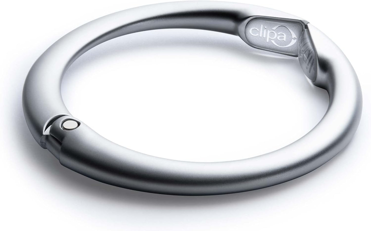 Clipa Bag Hanger - The Ring that Opens Into a Hook, Closes Automatically | Hangs Almost Anywhere in Just 1/2" of Space | Holds 33 lbs | 9 Styles | 3 yr Warranty
