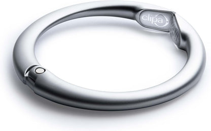 Clipa Bag Hanger - The Ring that Opens Into a Hook, Closes Automatically | Hangs Almost Anywhere in Just 1/2" of Space | Holds 33 lbs | 9 Styles | 3 yr Warranty