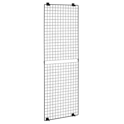 VEVOR 3 Packs Grid Wall Panels, 2 x 6 ft Wire Grid Panels Display Rack, Wall-Mounted Art Display Shelf, Black Carbon Steel Wall Hanging Gridwall for Craft Show, Decoration, Storage, Notice Board