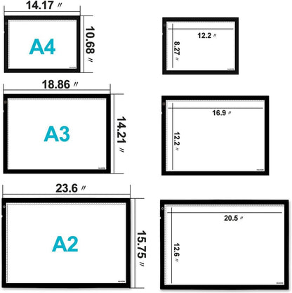 Huion A3 Light Box for Tattoo Tracing - AC Powered