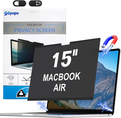 Magnetic 14 Inch Laptop Privacy Screen Filter 16:10 Removable Anti Glare Blue Light Anti-Peeping Screen Protector Laptop Privacy Shield Compatible with Chromebook HP Lenovo Thinkpad Dell Asus Samsung