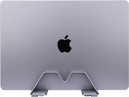 Adjustable Dual Vertical Laptop Stand - Supports 2 Devices Holder, Fit for All Laptops(10-30mm Thickness) - Fashion Design, Adjustable Width, Anti-Slip & Scratch-Resistant, Patented Design