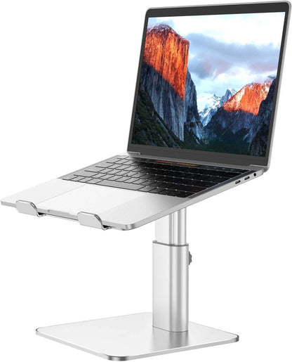BESIGN LSX6N Laptop Stand, Ergonomic Adjustable Notebook Riser, Computer Holder, Laptop Mount Compatible with 10-15.6" Laptops, Black