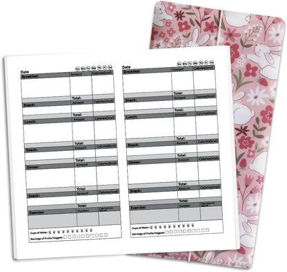 qianshan Travelers Notebook Inserts with PVC Sleeve,Undated Weekly Planner,Weekly To Do List Notepad,TN Journal,30 Sheets,8.5" x 4.7",Pocket Travelers Notebook for Journals,Diaries,Planners,Pink Cat