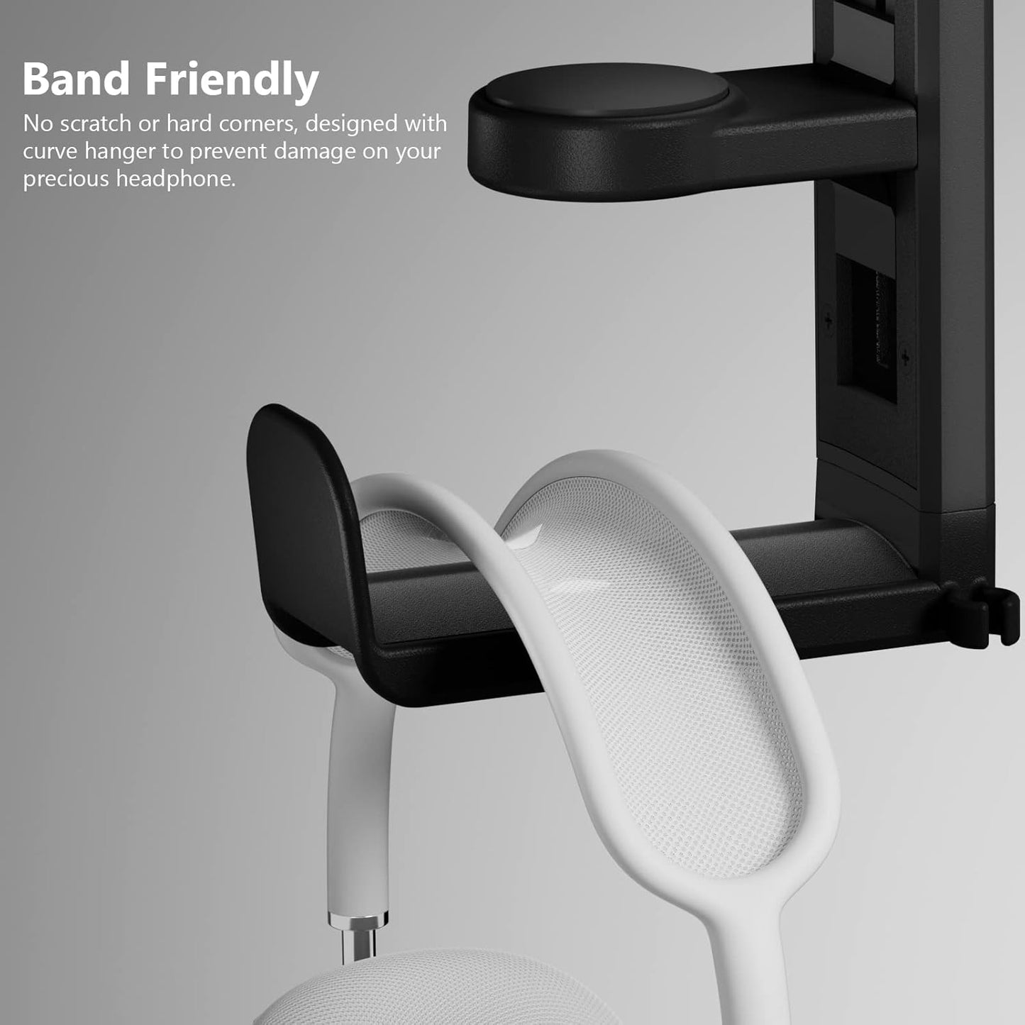 3in1 Rotating Headphone Holder - EURPMASK 3in1 PC Gaming Headset Holder w/Detachable Controller Holder, Adjustable Clamp-on Headset Stand,Headphone Hanger Hook Under Desk w/Cable Clip Organizer,Black