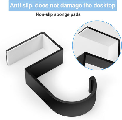 2PCS Purse Hook for Table - Heavy Duty Purse Hanger for Table High-Strength Alloy Materials Purse Holder for Desk Can Hook Bags, Umbrellas, Keys, Cups and Headphone
