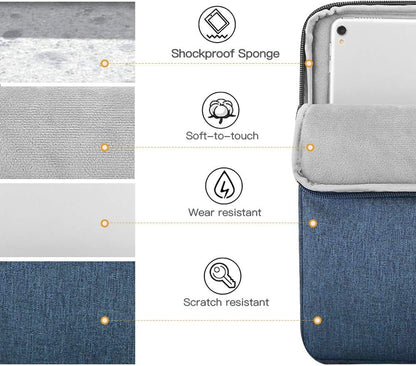 TiMOVO 9-11" Tablet Sleeve Bag for iPad 11-inch A16 2025, iPad 10.9"/10.2"| Air 11 Inch/5th/4th Gen. 10.9", Galaxy Tab A9+/A11Plus 11", Protective Bag Fit Smart Keyboard, Dusty Blue