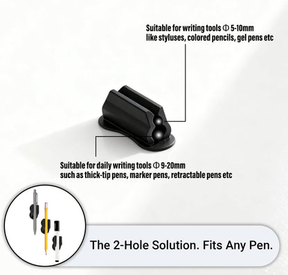 Adhesive Pencil Holder for Desk, Pen Holder for Desk, Sticky Marker and Stylus Holder, Desk Accessories for Office Classroom