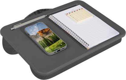 LAPGEAR Compact Lap Desk – Fits Up to 14″ Laptops – Charcoal – Style No. 43105