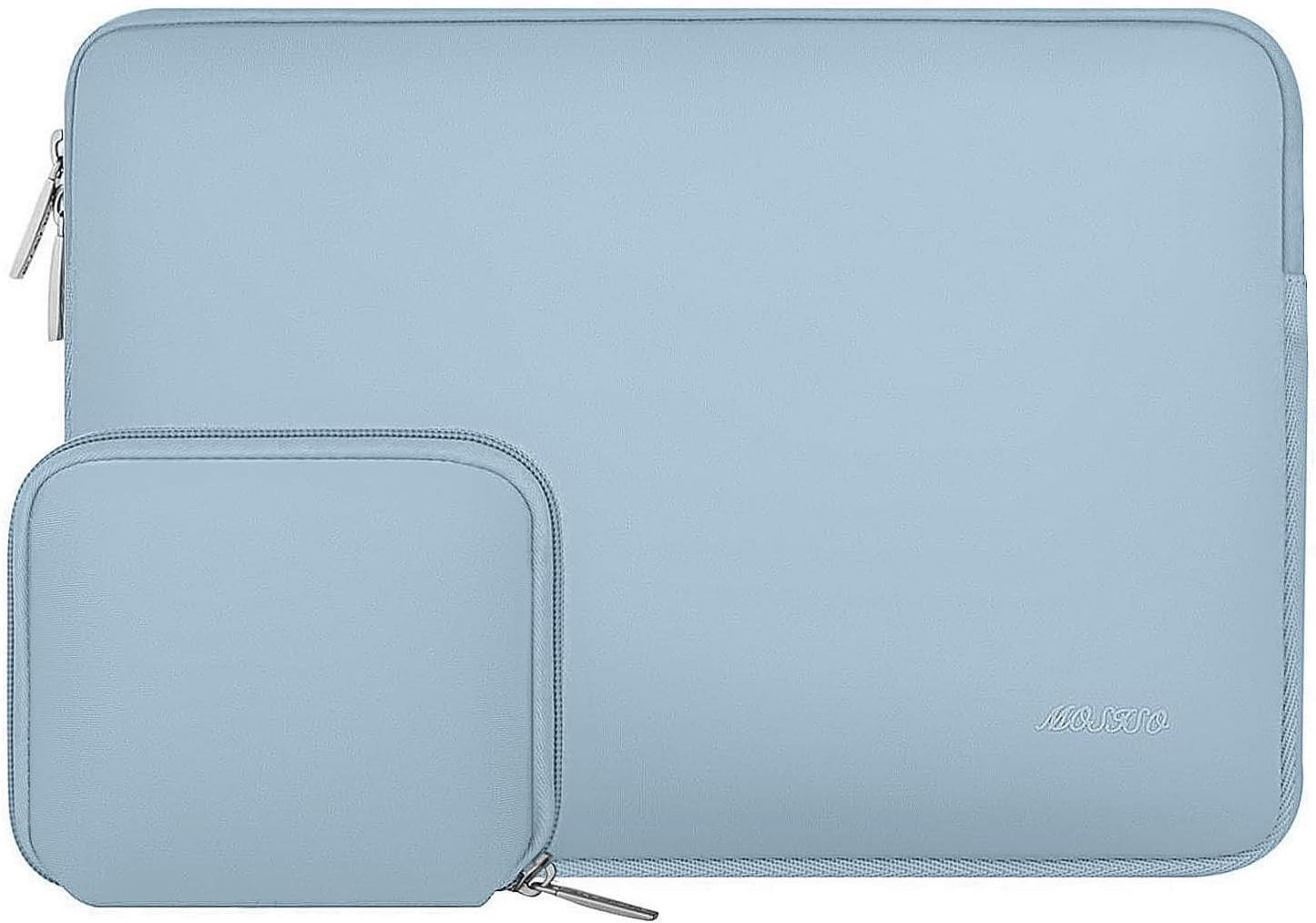 MOSISO Laptop Case 13.3 inch, 13-13.3 inch Laptop Sleeve Bag Compatible with MacBook Air/Pro 13/Pro 14 M5 M4 M3 M2 M1, HP Dell ASUS Lenovo, Neoprene Computer Sleeve Bag with Small Case, Baby Pink - Colors B