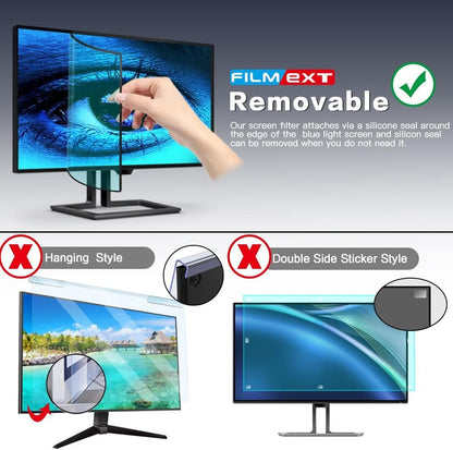 [2 Pack] 27 Inch Computer Privacy Screen , 16:9 Aspect Ratio Monitor Privacy Filter with Anti-Glare, Anti-Blue Light & Anti-Spy Protection, Removable Anti-Scratch Screen Protector for 27-Inch Widescreen Monitors