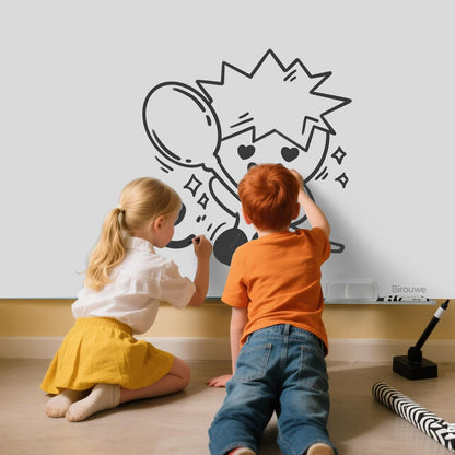 Magnetic Glass Whiteboard - Glass Dry Erase Board 48"x36" Large Frameless Board for Walls Office School and Home