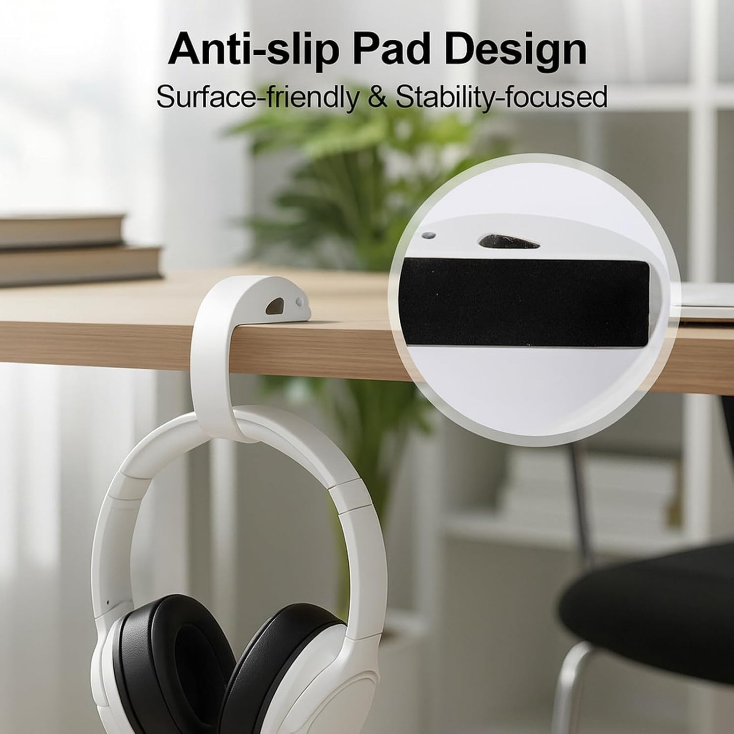 2 PCS Purse Hook for Table Heavy Duty, Bag Hanger for Table, Classroom, Office, Travel, Multi-Use Portable Bag Hook for Desk, Headphone, Key, Backpack, Office Table Accessories