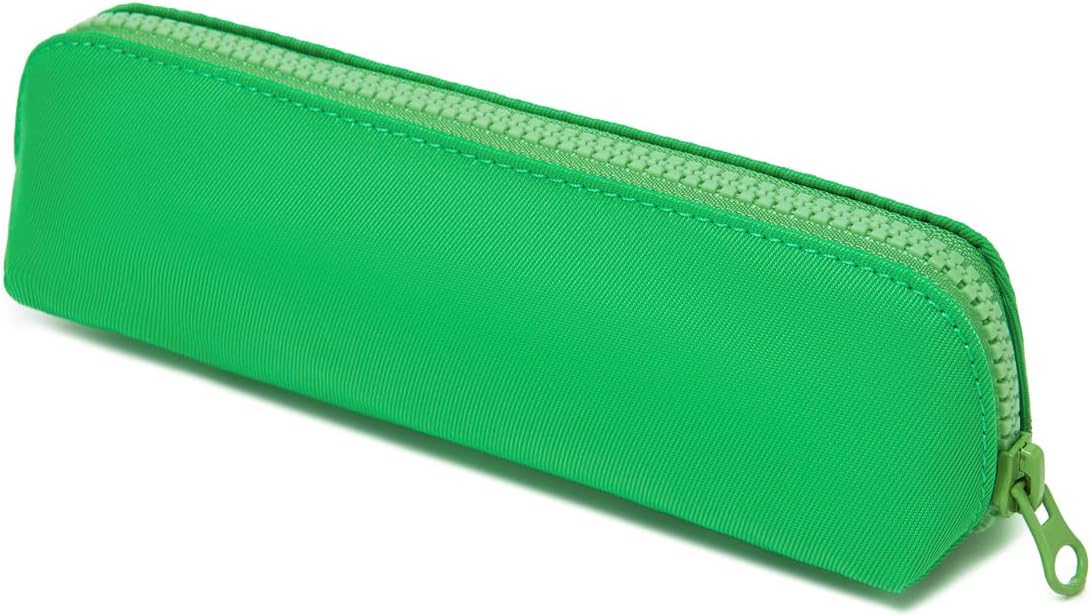 Canvas Pencil Case Cotton Canvas and Simple Multifunctional Pencil Bag Zipper Portable Storage (Black)