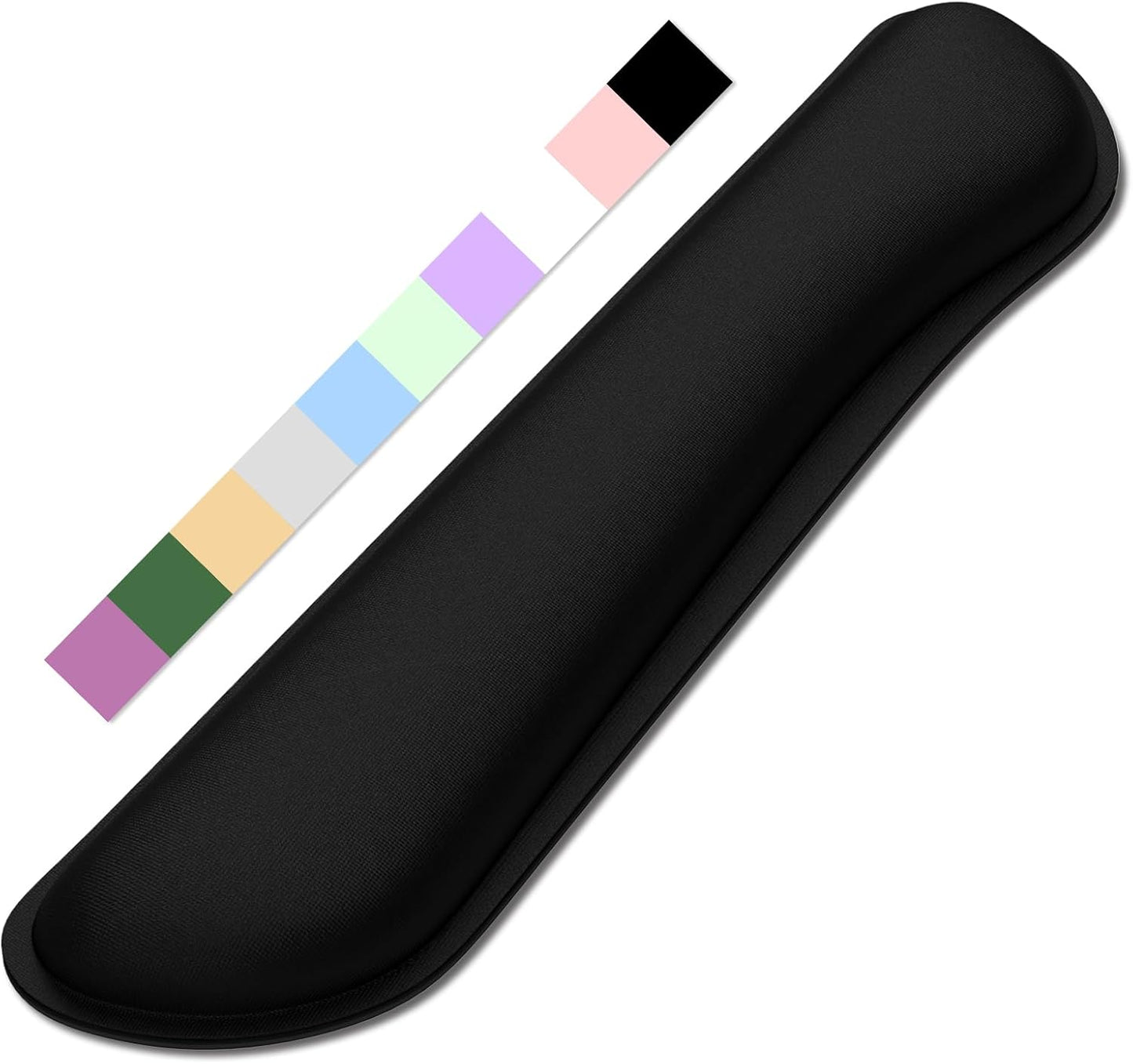 Dapesuom Enlarge Keyboard Wrist Rest, Memory Foam Keyboard Wrist Cushion for Computer Desk Mats Support, Pain Relief Ergonomic Mouse Pad Rests with Non-Slip Base for Gaming, Laptop, Radiant Orchid