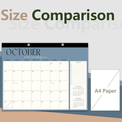 Guasslee Desk Calendar 2026-2027(Jun. 2026 - Dec. 2027), 19-Month School Year Compact Desktop & Wall Calendar, 14" x 11" Thick Paper Monthly Planner for Small Space, Home Office, Dorm & School