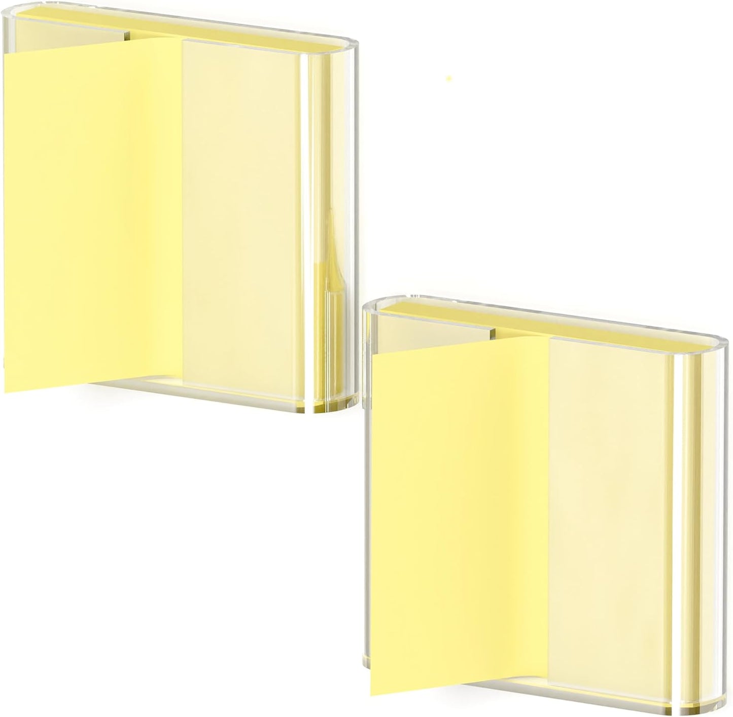 Sticky Note Dispenser, Magnetic Sticky Note Holder for Post It Notes, 3 x 3 Inch Sticky Note Organizer for Office Home Classroom, Black