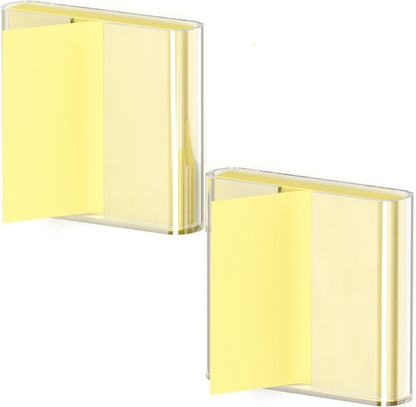 Sticky Note Dispenser, Magnetic Sticky Note Holder for Post It Notes, 3 x 3 Inch Sticky Note Organizer for Office Home Classroom, Black