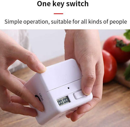 JOYIT Cube Timer 1 3 5 10 Minutes - Flip Countdown Visual Timer for Time Management, Kitchen, Workout, Study, Classroom, Office, Games