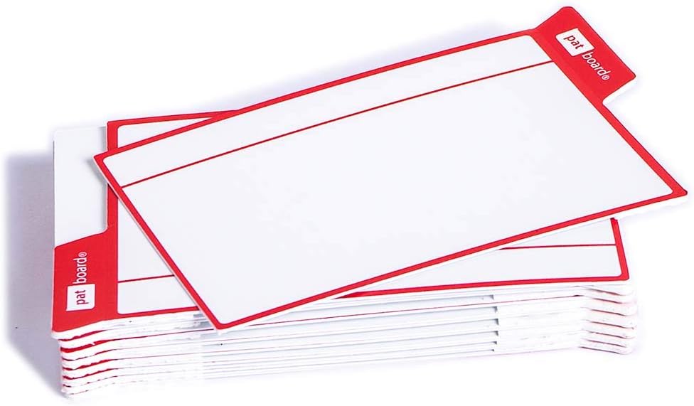 PATboard Scrum Board and Kanban Board - 16 Task Cards Medium - with nanocups® for Glass - Blue