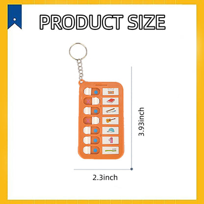 Chore Planning Chart Key Chains 6Pcs Chore Schedule Key Rings Daily Weekly Memo Checklist Boards with 18pcs List Cards Stickers for Kids Adults Habit and Behavior Planner Tracker