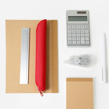 Pencil Case Durable Pencil Pouch for Pens School Featuring Oxford Lap Design (Khaki,Oxford)
