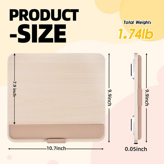 Wooden Tablet Stand for iPad Pro 12.9/11, Air, Mini, Fire HD, Samsung Galaxy Tab and More - Adjustable Portable Mount for Drawing/Desk/Writing/Watching