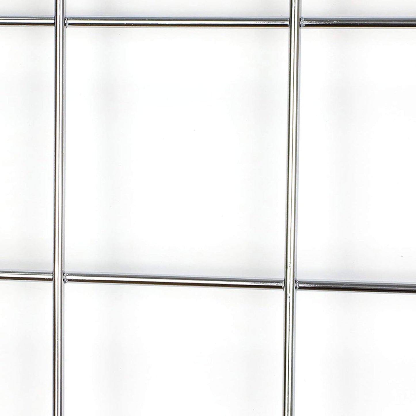 Wall Grid Silver Wire Photo Grid Panels Desk Wall Organizer Metal Memo Board, 25.6" x17.7, 2 Pack