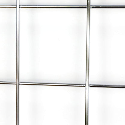 Wall Grid Silver Wire Photo Grid Panels Desk Wall Organizer Metal Memo Board, 25.6" x17.7, 2 Pack